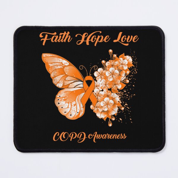 Item preview, Faith Hope Love COPD Awareness Butterfly Ribbon Gifts designed and sold by Adropine.