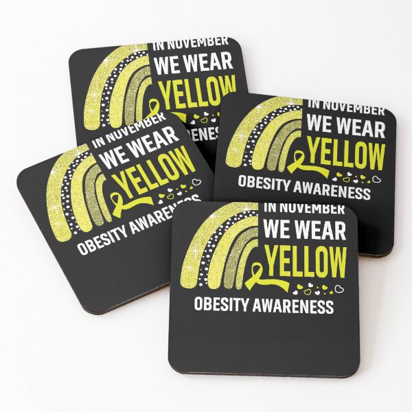 Item preview, In November We Wear Yellow Obesity Awareness designed and sold by Gillosina.