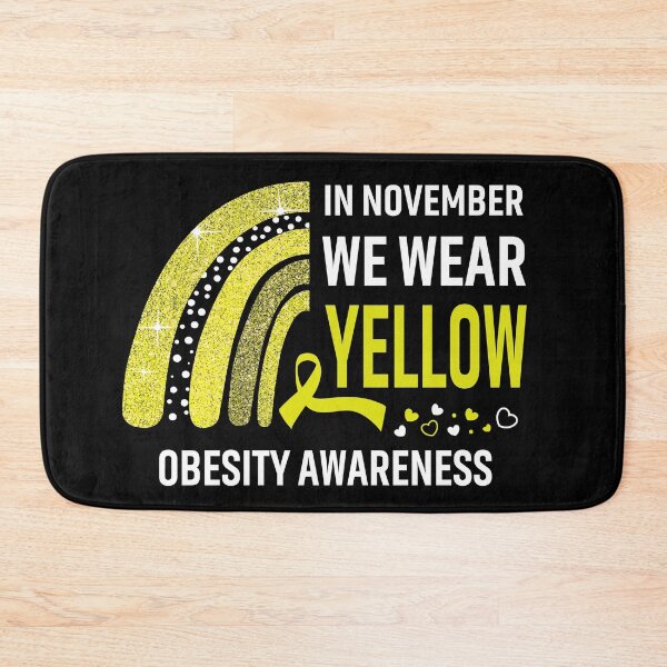 Item preview, In November We Wear Yellow Obesity Awareness designed and sold by Gillosina.