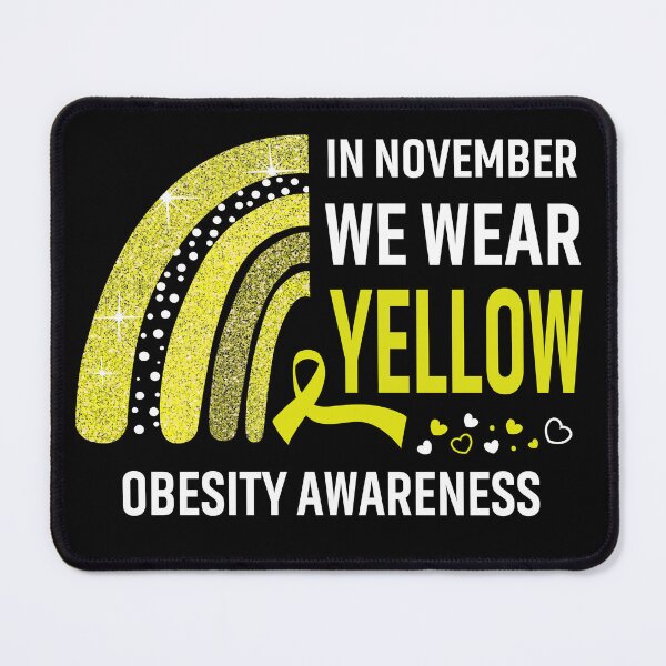 Item preview, In November We Wear Yellow Obesity Awareness designed and sold by Gillosina.