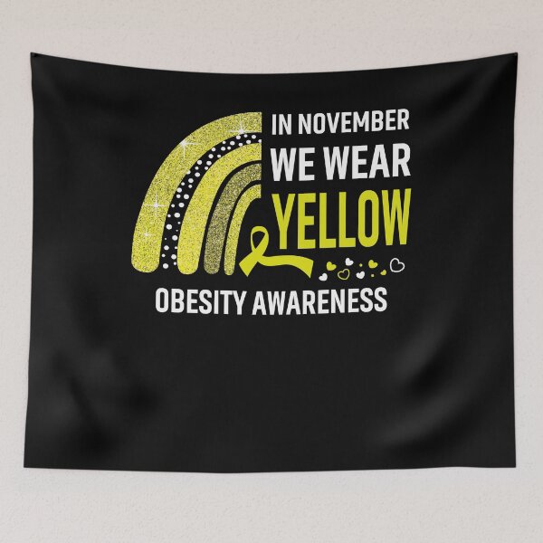 Item preview, In November We Wear Yellow Obesity Awareness designed and sold by Gillosina.