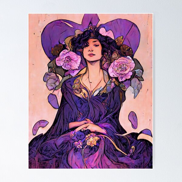 Item preview, Purple Rose Queen designed and sold by Deep-Fried-Ai.