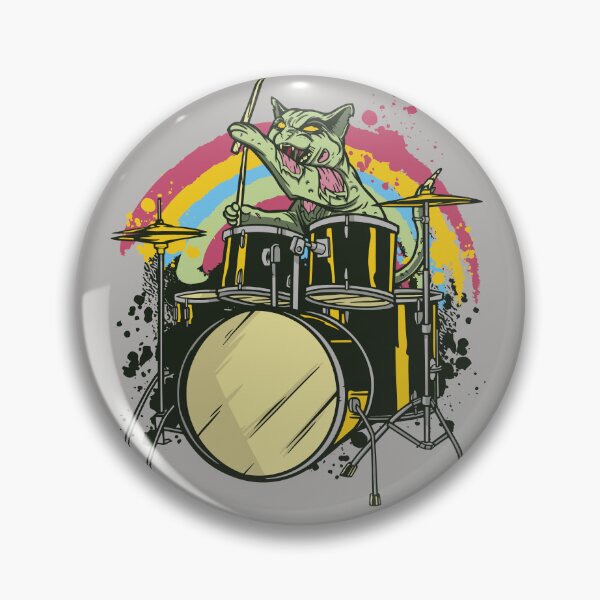 Item preview, Zombie Cat Drummer designed and sold by bennetthuskers.
