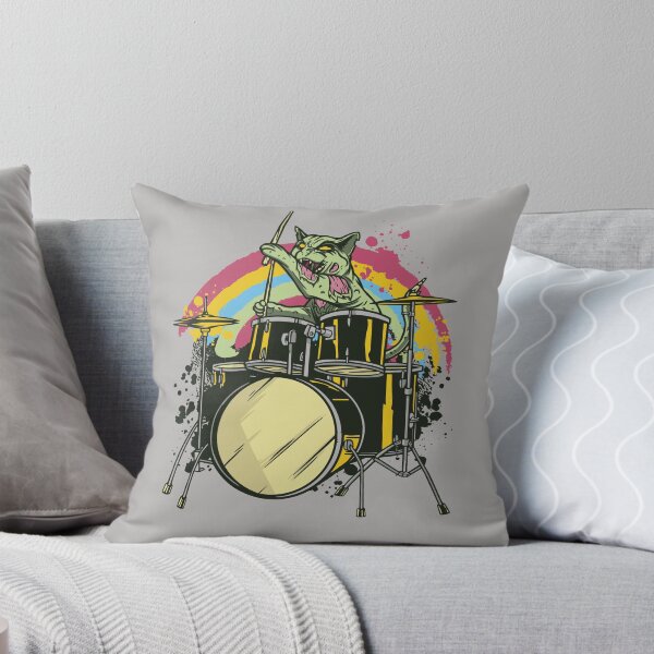 Item preview, Zombie Cat Drummer designed and sold by bennetthuskers.