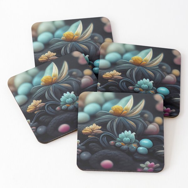 Item preview, Flowers in Black Background - Created by A.I. designed and sold by Created-by-AI.