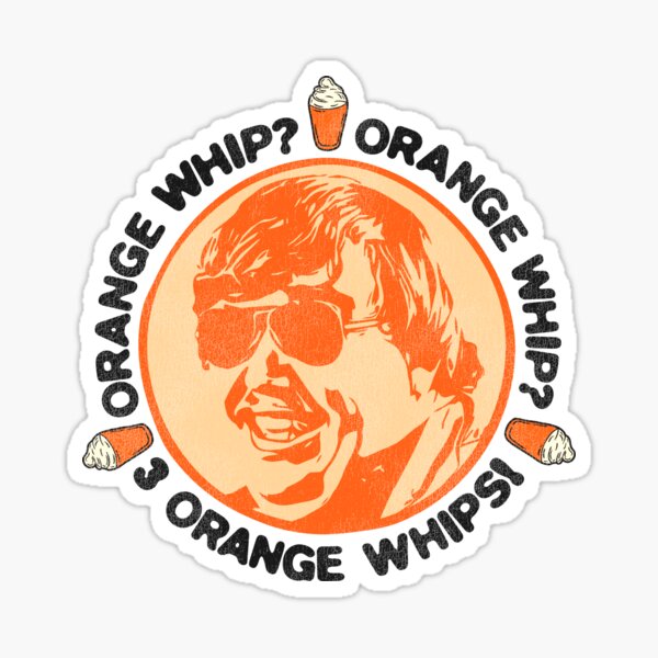 Vista previa del artículo con la obra «¿látigo naranja? ¿látigo naranja? ¡3 látigos naranjas!», diseñado y vendido por acquiesce13.