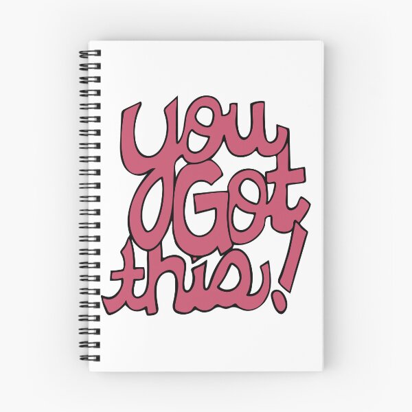 Item preview, You Got This! Cursive positivity cartoon text art pink designed and sold by AngelDawnDesign.