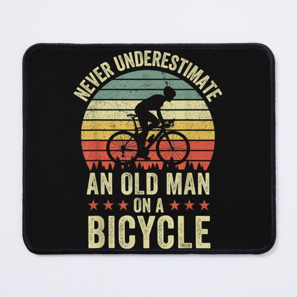 Item preview, Never Underestimate Old Man Bicycle Cycling Vintage Sticker designed and sold by carurbrenda.