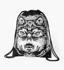 wolf Drawstring Bag