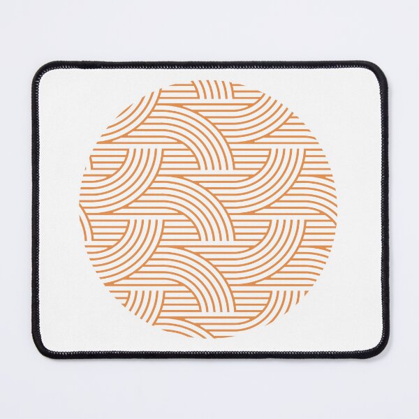 Item preview, Sunburst orange geometric circular design pattern designed and sold by Haiii-Designs.