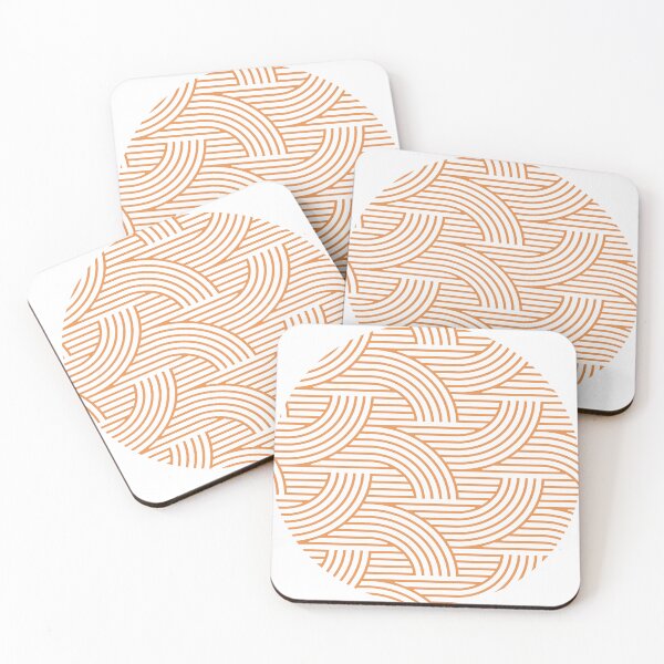 Item preview, Sunburst orange geometric circular design pattern  designed and sold by Haiii-Designs.