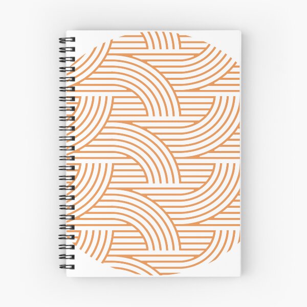 Item preview, Sunburst orange geometric circular design pattern designed and sold by Haiii-Designs.