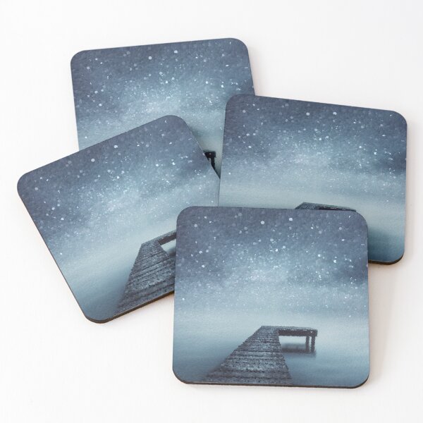 Item preview, Moody Starlit Pier designed and sold by MathenaArt.