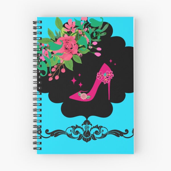 Item preview, Feminine pink high heel, flower bouquet and ornaments designed and sold by Silva-Sol.