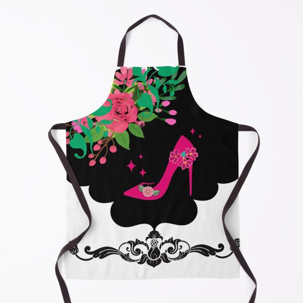 Artikelvorschau, Femininer pinkfarbener High Heel, Blumenbouquet und Ornamente entworfen und verkauft von Silva-Sol.