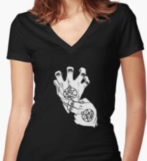 Fullmetal Alchemist - Roy Mustang Gloves Women's Fitted V-Neck T-Shirt