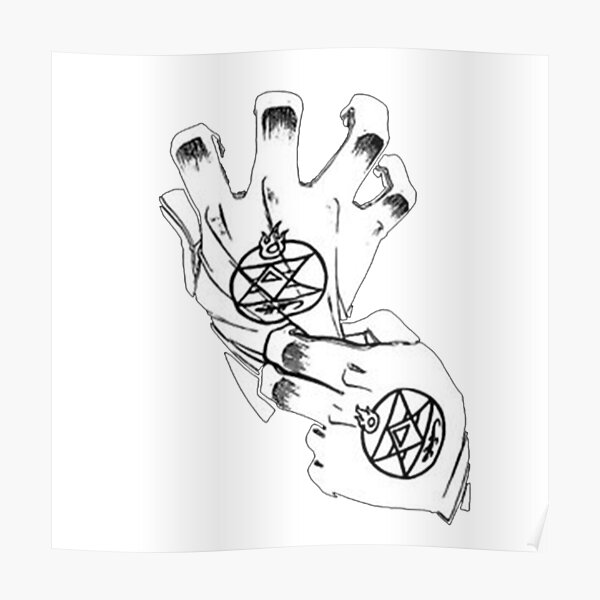 Fullmetal Alchemist - Roy Mustang Gloves Poster