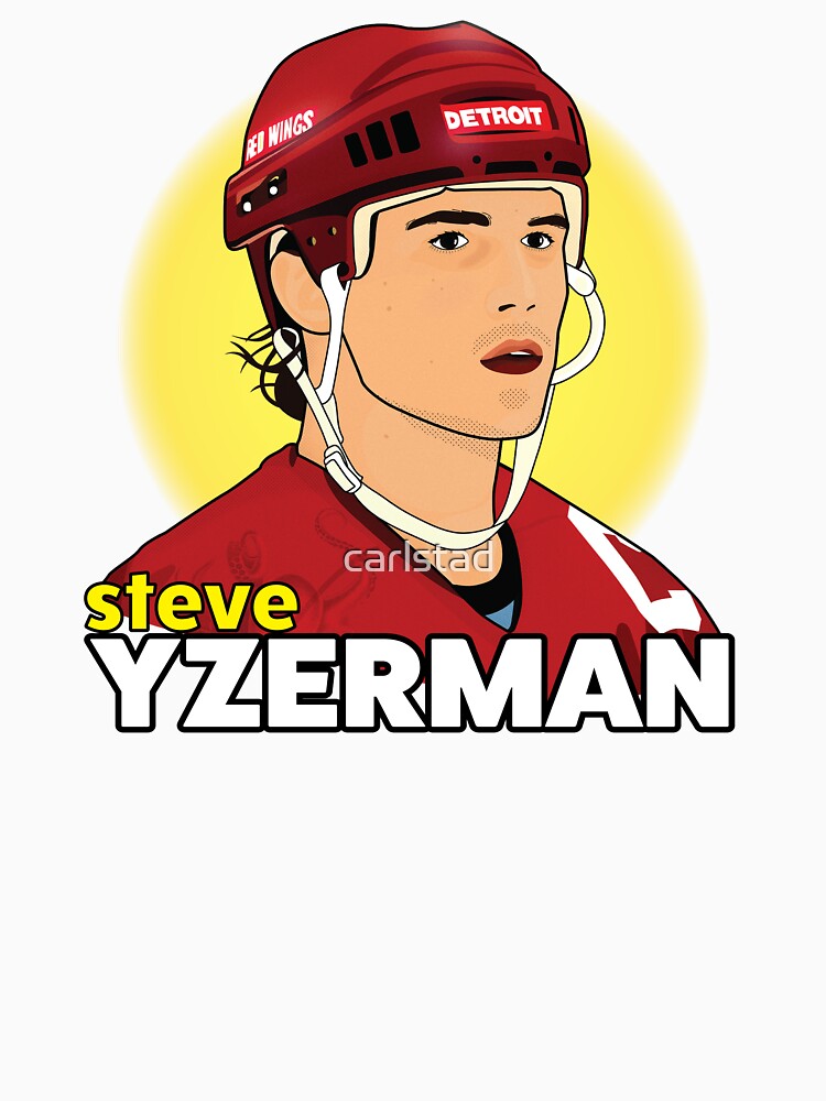 Steve Yzerman Baseball Tee Shirt, Detroit NHLA Men's Baseball T-Shirt