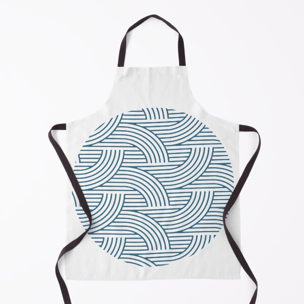 Item preview, Sea glass blue geometric circular design pattern  designed and sold by Haiii-Designs.