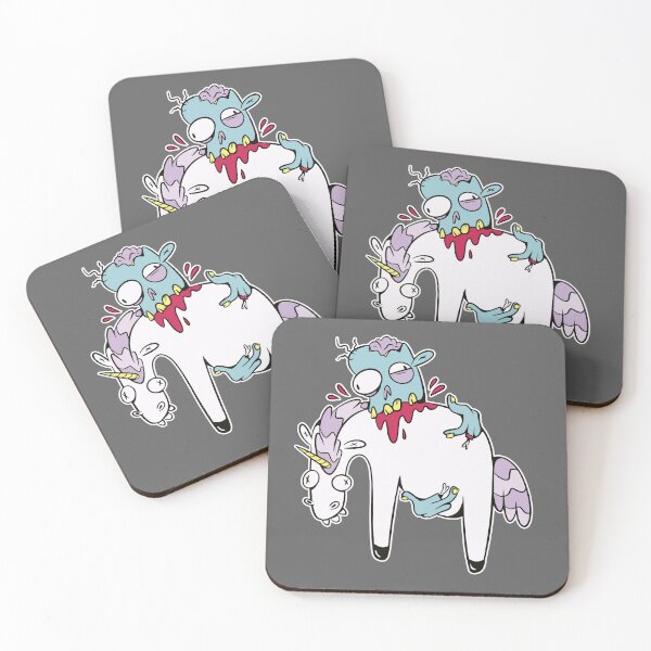 Item preview, zombie eating a unicorn designed and sold by bennetthuskers.