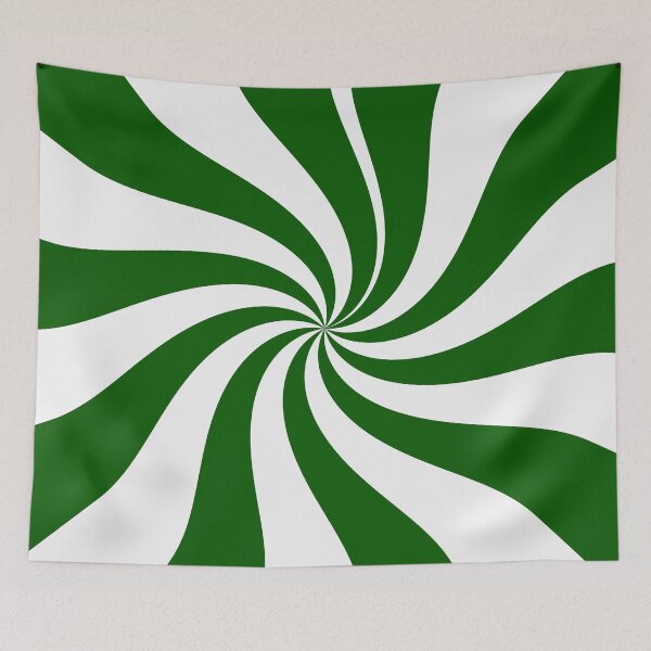Item preview, Peppermint Candy Swirl in Green and White designed and sold by Darcy777.