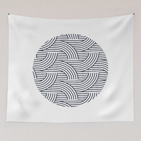 Item preview, In the Navy geometric circular design pattern  designed and sold by Haiii-Designs.