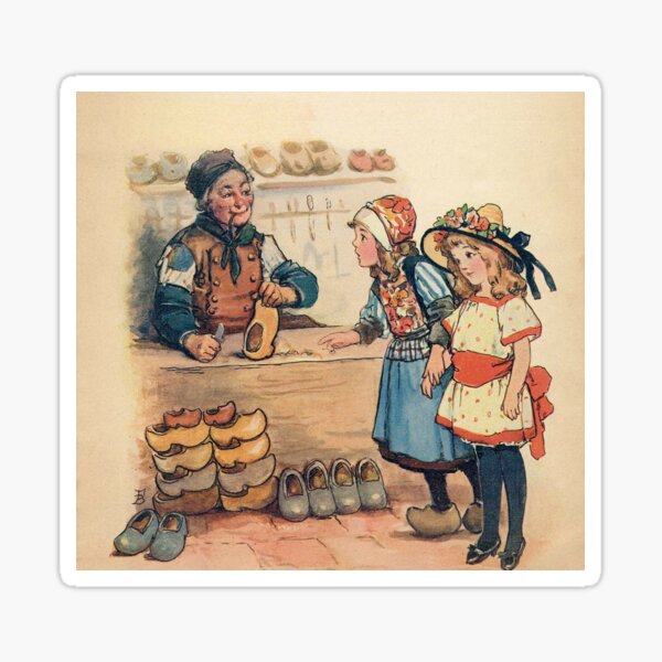 The Little Wooden Shoe Maker Sticker