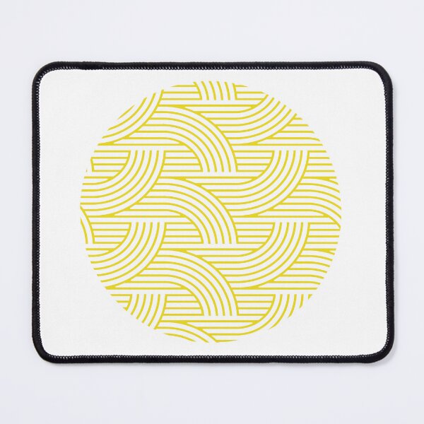 Item preview, Mellow yellow geometric circular design pattern designed and sold by Haiii-Designs.