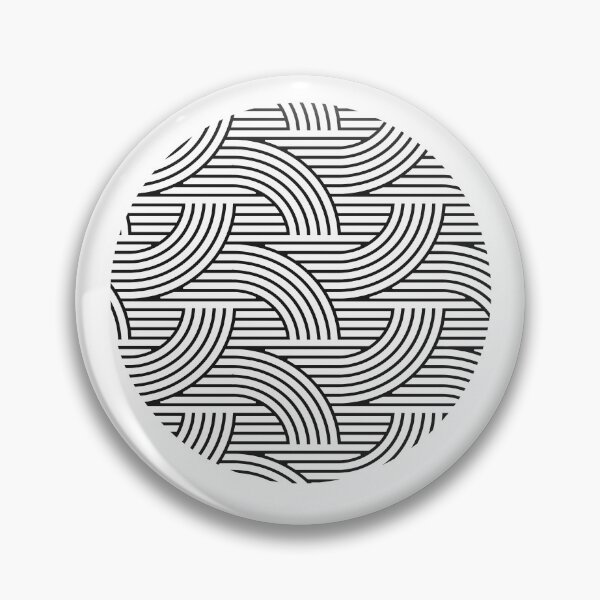 Item preview, Blacker than black geometric circular design pattern  designed and sold by Haiii-Designs.