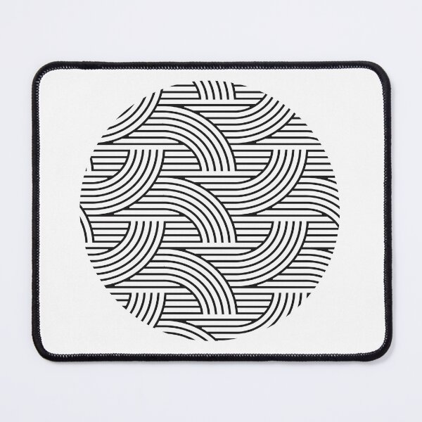 Item preview, Blacker than black geometric circular design pattern designed and sold by Haiii-Designs.