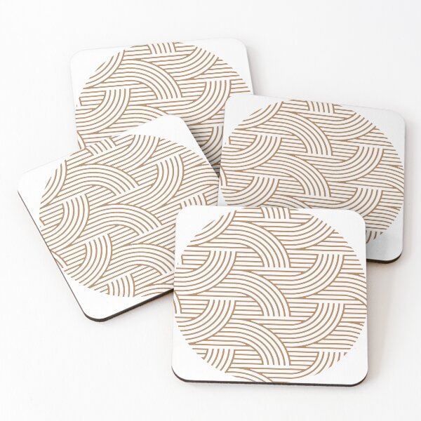 Item preview, Burnt orange amber geometric circular design pattern  designed and sold by Haiii-Designs.