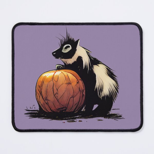 Item preview, Baby skunk on a pumpkin designed and sold by etherElric.