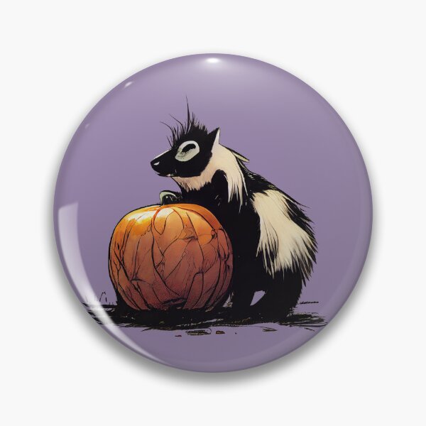 Item preview, Baby skunk on a pumpkin designed and sold by etherElric.
