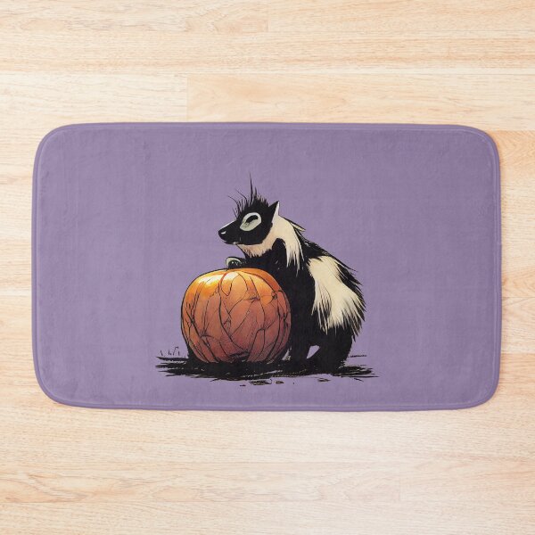 Item preview, Baby skunk on a pumpkin designed and sold by etherElric.