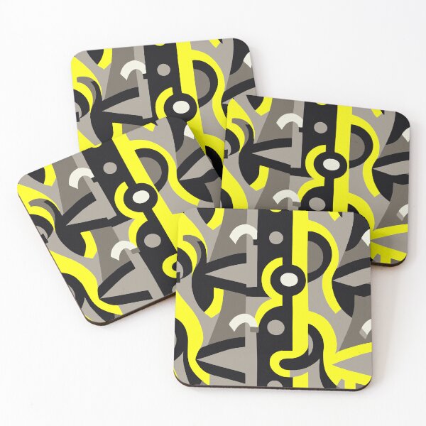 Item preview, Black and yellow abstraction  designed and sold by The boys.