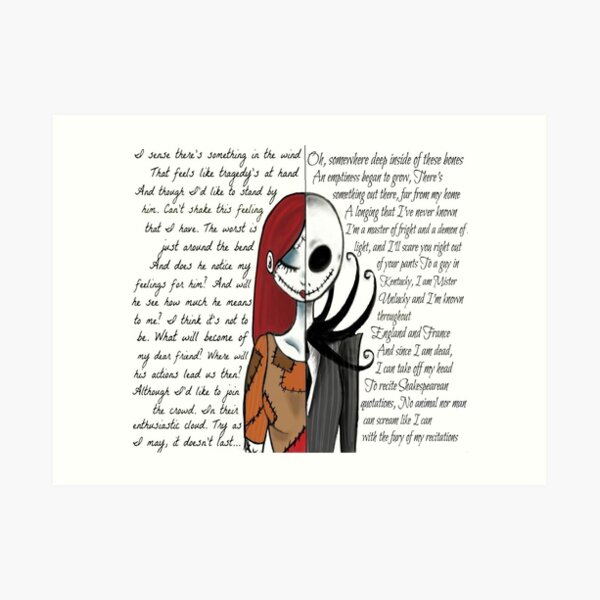 Nightmare Before Christmas Art Print