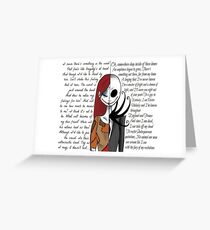 Nightmare Before Christmas Greeting Card