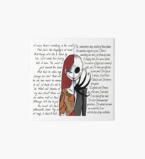 Nightmare Before Christmas Art Board Print