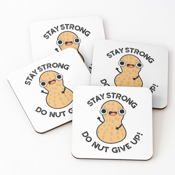 Artikelvorschau, Bleiben Sie stark. Geben Sie NUT lustige Erdnuss-Wortspiele auf entworfen und verkauft von punnybone.