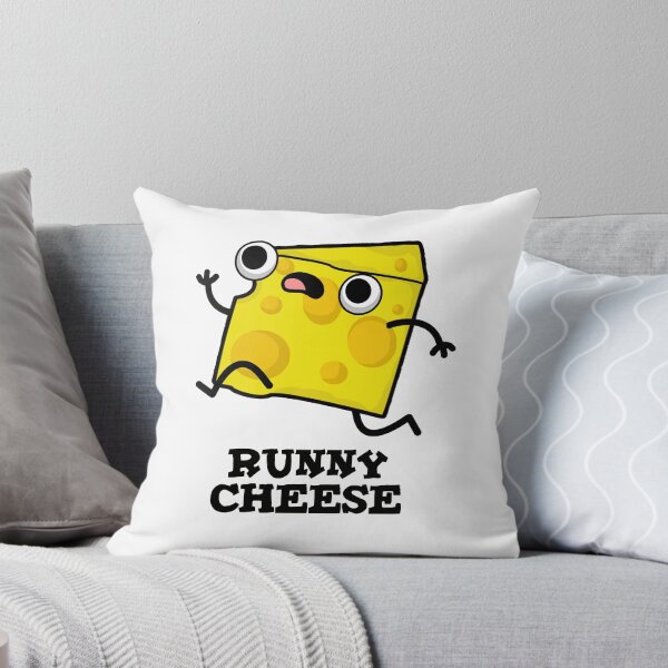 Item preview, Runny Cheese Funny Food Puns  designed and sold by punnybone.