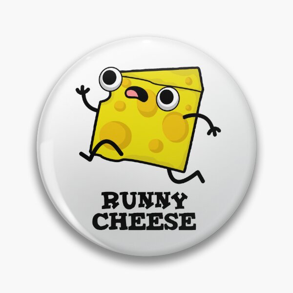Item preview, Runny Cheese Funny Food Puns  designed and sold by punnybone.