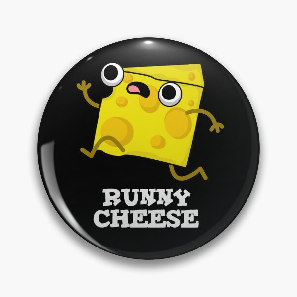 Item preview, Runny Cheese Funny Food Puns (Dark BG) designed and sold by punnybone.