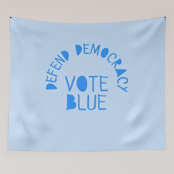 Item preview, VOTE BLUE DEFEND DEMOCRACY Vote Blue in 2022 designed and sold by LoveAndDefiance.