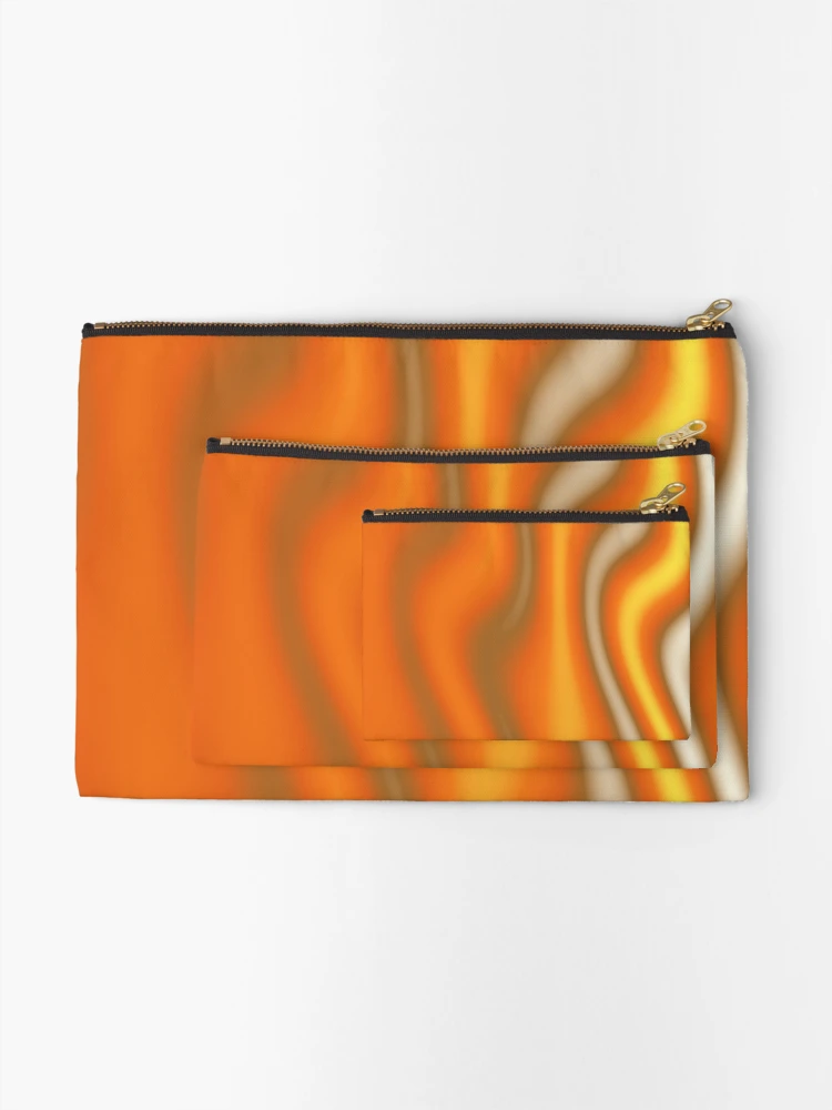 Thumbnail 2 of 4, Zipper Pouch, Butterscotch Ripple designed and sold by TiltedCode.