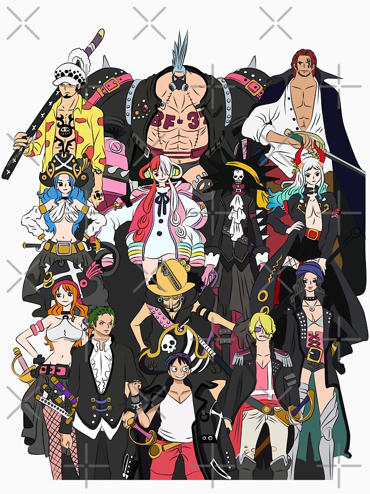 "One Piece Anime Characters " Tshirt for Sale by Infinirish