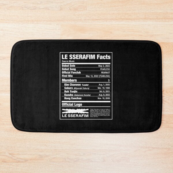 Item preview, LE SSERAFIM Nutritional Facts 2 designed and sold by skeletonvenus.