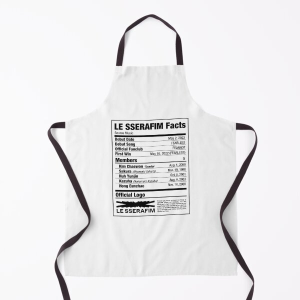 Item preview, LE SSERAFIM Kpop Nutritional Facts designed and sold by skeletonvenus.