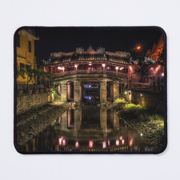 Item preview, Japanese covered bridge at night designed and sold by aaronchoi.