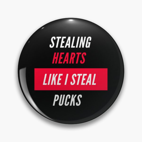 Item preview, Stealing Hearts Like I Steal Pucks Essential T-Shirt designed and sold by angelaelilx.