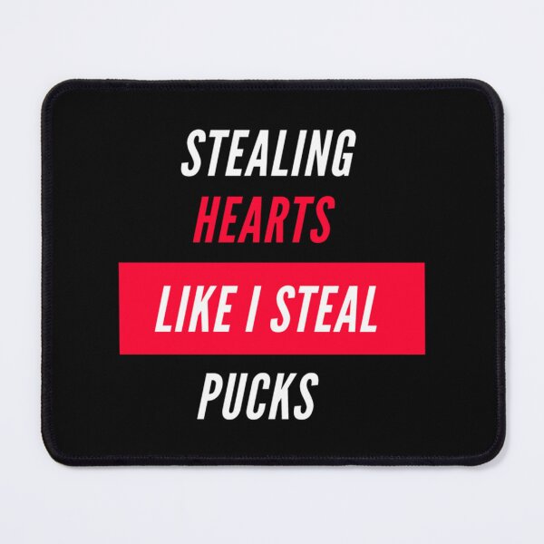 Item preview, Stealing Hearts Like I Steal Pucks Essential T-Shirt designed and sold by angelaelilx.